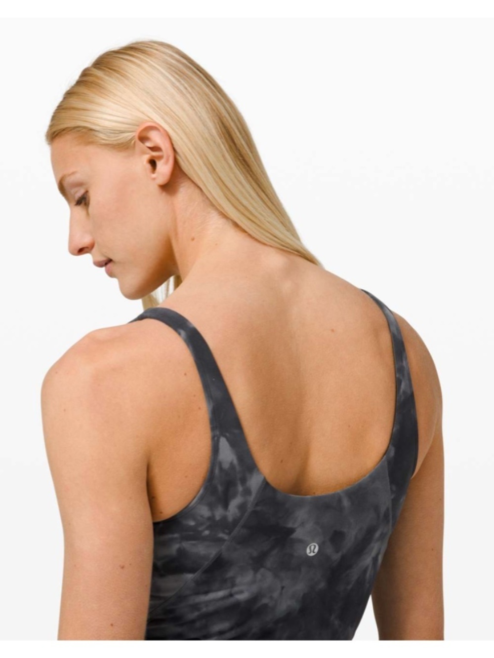 Lululemon Athletic Align Tank Diamond Dye Pitch Grey Graphite Grey Size 8 - Picture 3 of 7
